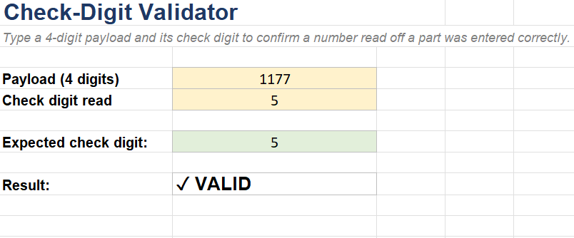 Part Register Validator